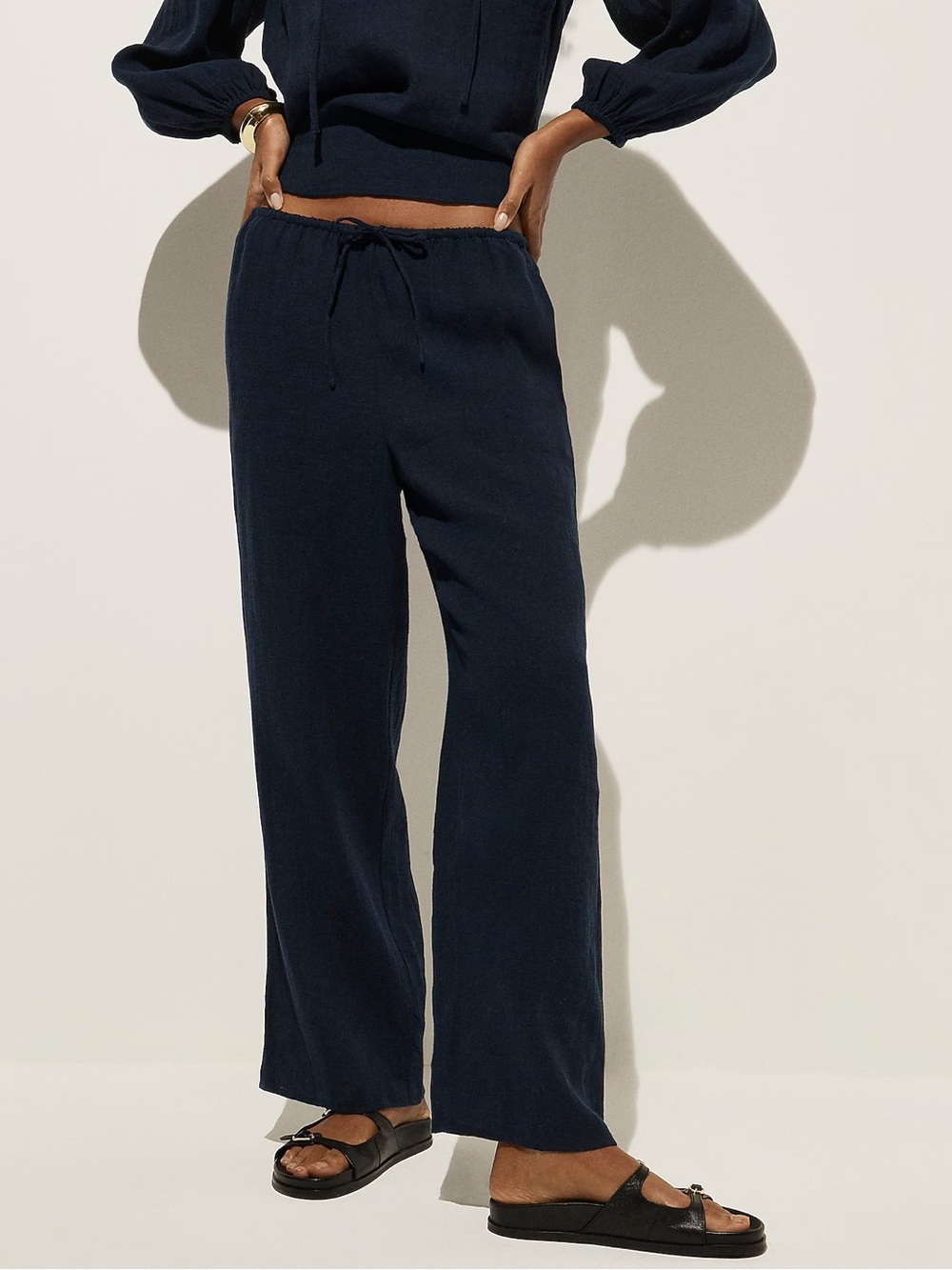 J.Crew Beach Pant in Hampton Linen-Blend